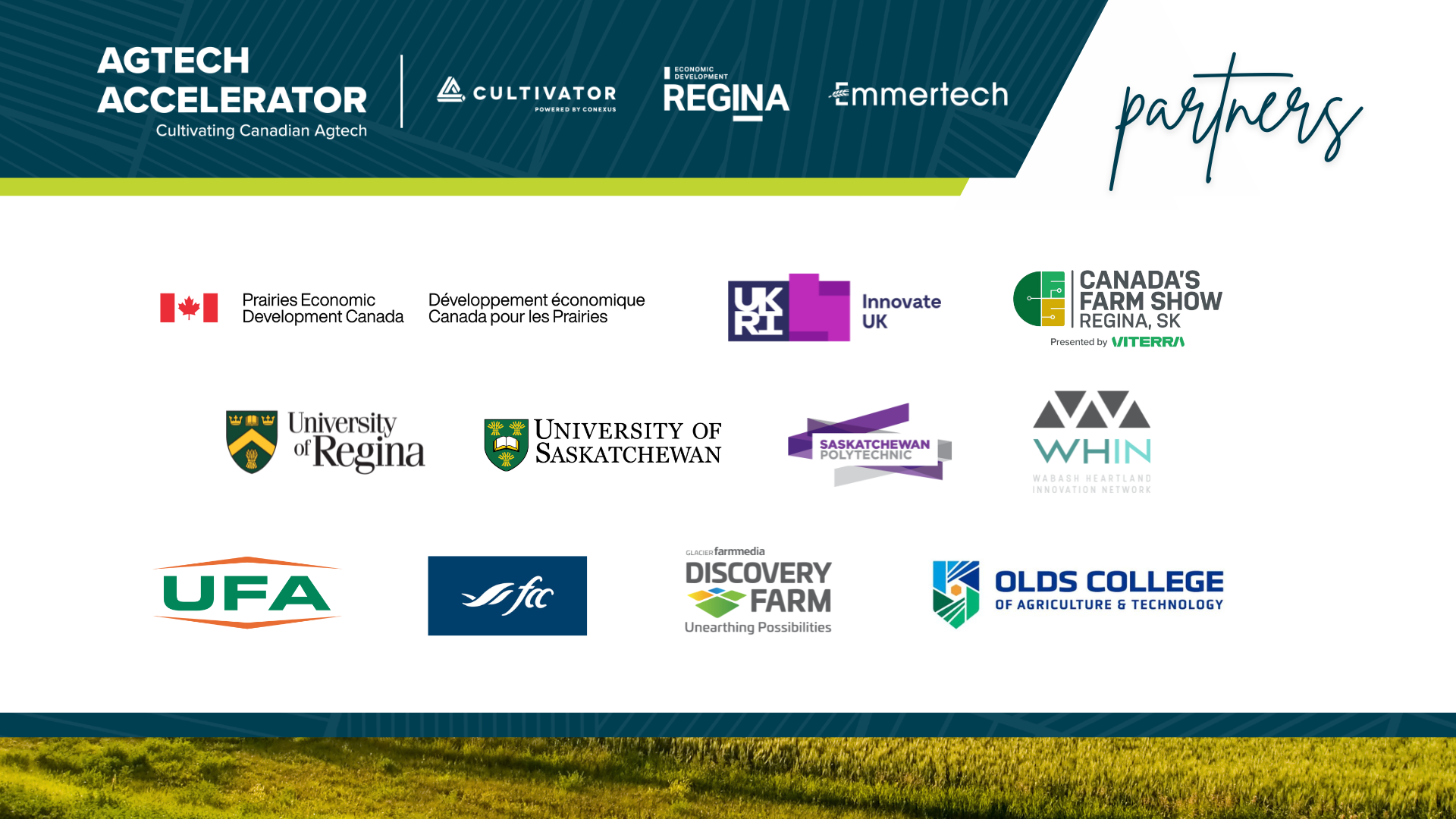 AGTECH ACCELERATOR partners